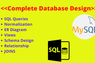 design complete database er diagram mysql database