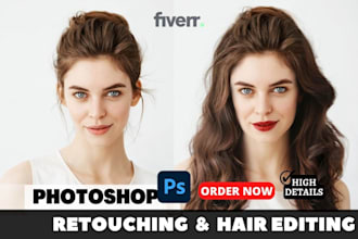do real picture editing, photoshop hair, change hairstyle or color, fix beard