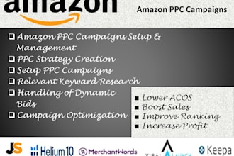 setup and manage amazon ppc ads campaign and sponsored advertising