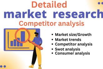 do market research and competitors analysis