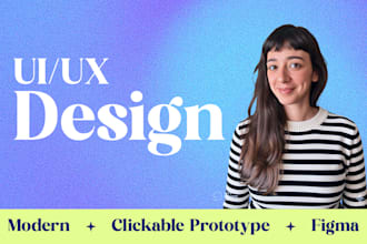 design modern UX UI saas website and app interface in figma