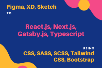 build react js, next js website with shadcn, figma to next js developer