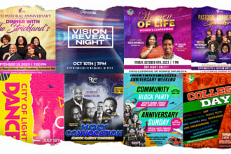 design church flyer within 24hrs