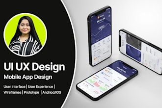create trendy and unique mobile app UI UX design