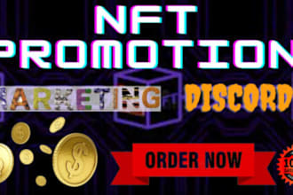 do massive nft discord promotion, nft marketing, discord server