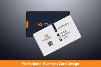 design beautiful business card, thank you card