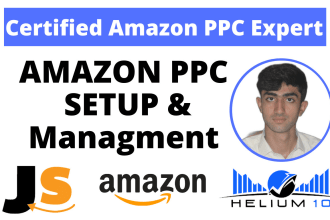 setup amazon ppc campaign, amazon ads amazon fba ppc management and optimization