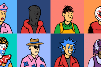 draw cute, simple and funny cartoon