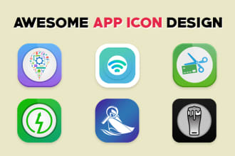 design app icon and launcher icon for mobile app