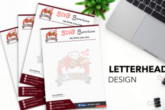 design creative business card and letterhead