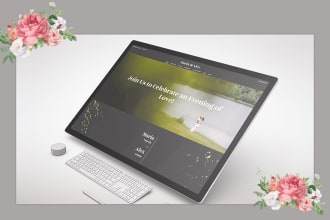 design personalized wedding website in zola or any platform