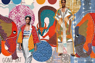 make fashion mood boards and concept boards