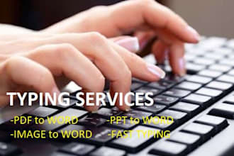 provide frequent typing services on ms word document