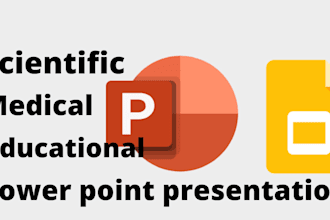 design and redesign medical and scientific presentation and google slides
