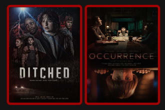 design a horror movie poster, thriller movie poster