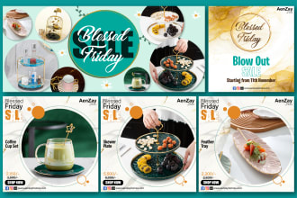 design catchy professional social media posts for your brand
