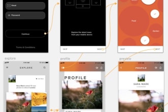 create mobile app ui and website ui design