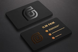 do minimalist, luxury, modern business card design