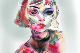make cute or fierce random illustrations, surprise is the key