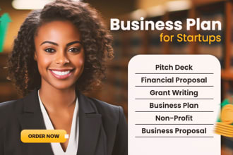 develop a detailed business plan, proposal, business plan writer, grants