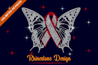 do rhinestone design for you