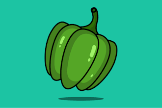 create funny vegetables and fruits vector illustration