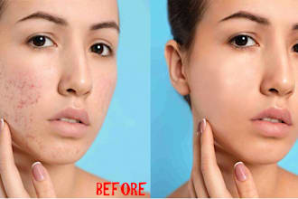 edit face and body skin imperfection