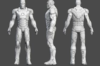 do 3d sculpting,character modeling,character design in maya,zbrush and blender