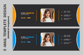 design email signature, header, social media cover photo, and ads banner