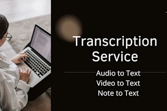 professional audio and video transcription