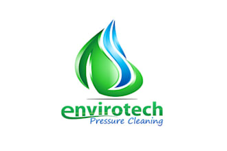 design envirotech pressure cleaning logo in 1  day