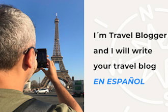 write for your travel blog in spanish