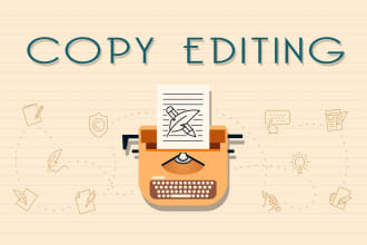 professionally and efficiently copy edit your work