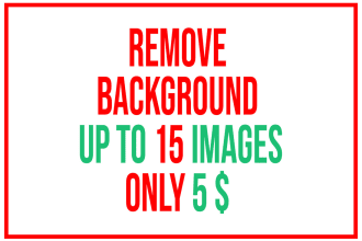 100 images white, erase, clean or delete background in 24hr