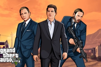create your picture into stunning gta cartoon style
