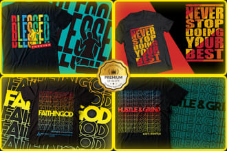 do typography bulk t shirt design for your pod business