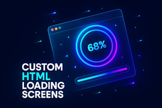 create a loading page for your HTML website