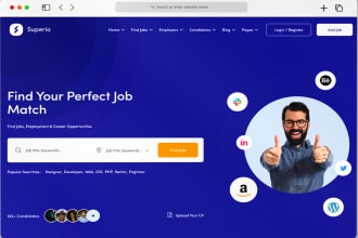 create job board or job portal listing website like indeed