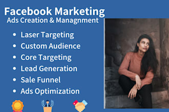 be your expert facebook ads campaign manager, fb advertising and marketing