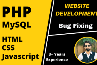 create websites with PHP, mysql, ajax, jquery, html and CSS