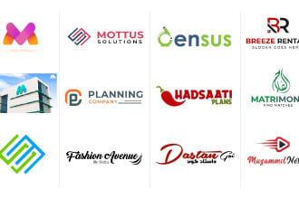 create modern logo for startups and tech companies etc
