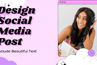 design an attractive social media post