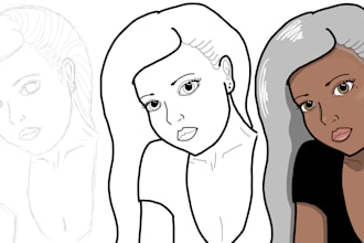 draw pop cartoon portrait