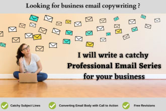 write a catchy email series to drive sales