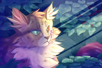 create a high resolution digital illustration