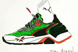 design sneakers  and footwear