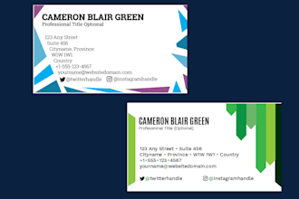 design a business card for your business or personal use