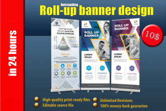design outstanding roll up banner