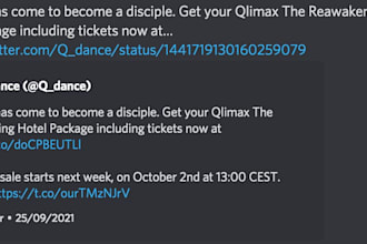post twitter user feed posts on your discord server as true text