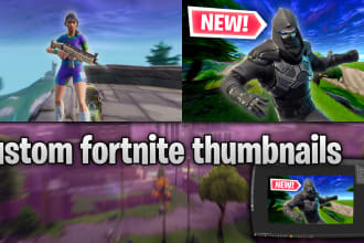 create custom youtube thumbnails and banners of any style and game